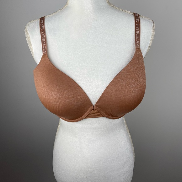 Victoria Secret Cotton Lightly Lined Full Coverage Bra Size 38D Blush Color - Picture 3 of 14